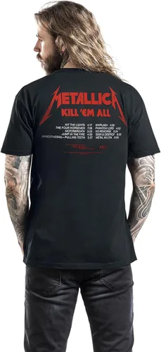 Miniatura 6 de Metallica Mens Kill Em All Tracks Back Print T-Shirt