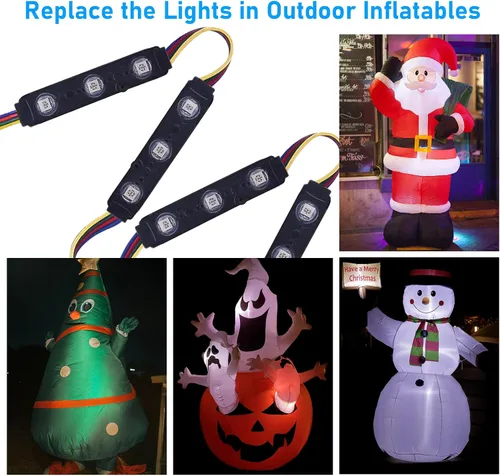 Miniatura 5 de Luces LED para ventana, luces LED para escaparate, impermeables, luces decorativas de negocios, 12 V, 5050, luces LED para publicidad, letreros LED