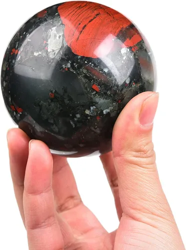 Miniatura 120 de JIC Gem Esfera de cristal de cuarzo Pietersite, bola de cristal decorativa azules y marrones dorados para meditación, decoraciones de mesa
