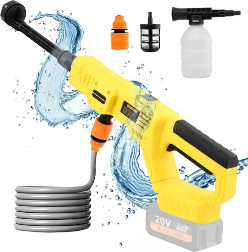 Miniatura 8 de Lavadora a presión inalámbrica para batería Milwaukee M18, Lavadora de energía portátil inalámbrica 1000PSI, Lavadora a presión manual para coche