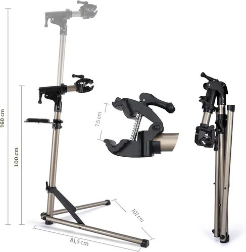 Miniatura 3 de CXWXC - Soporte de mantenimiento y reparación para bicicleta (aleación de aluminio, altura ajustable)