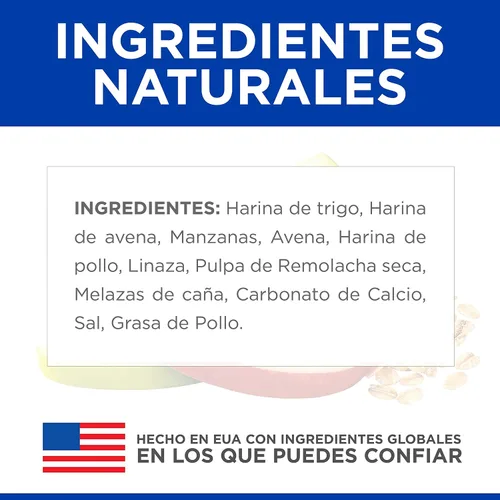 Miniatura 6 de Hill's Aperitivos crujientes naturales y frutales, todas las etapas de la vida, gran sabor, golosinas para perros, manzanas y avena, bolsa de 8 onzas