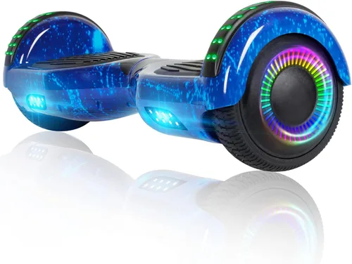 Miniatura 8 de FLYING-ANT Patinete autoequilibrante de 16.51 cm con altavoz y luces LED rojas Negro
