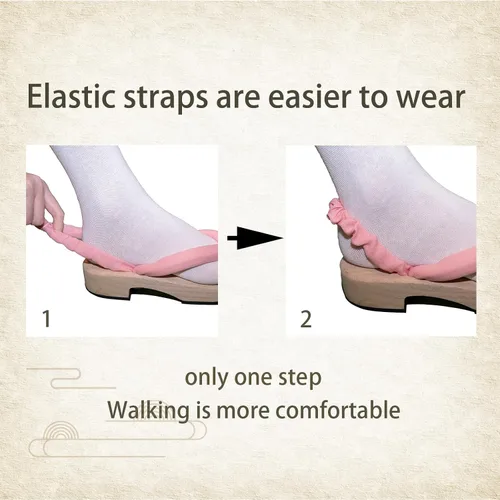 Miniatura 5 de Anime Unisex Cosplay Versátil Verano Madera Zueco Zapatos Japonés Cosplay Oshitari Prop