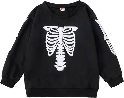 Toddler Girls Halloween Shirt Let's Go Ghouls T-Shirt Boys Ghosts Spooky Season Halloween Tee Tops