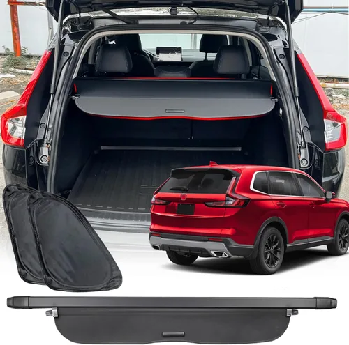Miniatura 10 de Cubierta de carga para accesorios Honda CRV 2023-2025 2026, (textura de fibra de carbono) para Honda CRV 2023-2026 Accesorios (incluye híbrido)