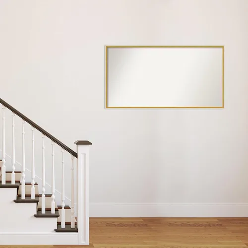 Miniatura 1050 de Amanti Art Espejo de baño blanco para sobre el fregadero, 32 x 45 pulgadas, espejo de tocador rectangular blanco esbelto, marco de madera moderno