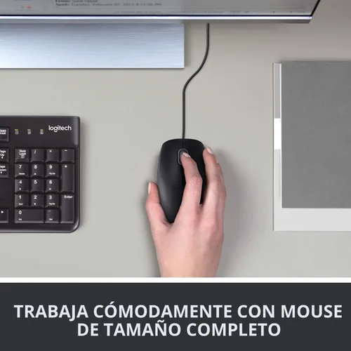 Miniatura 2 de Logitech - USB mouse óptico, USB mouse 910-001439., Negro