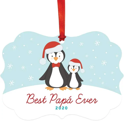 Miniatura 25 de Andaz Press Adorno de recuerdo de Navidad con marco de fantasía de familia española, Nuestra Primera Navidad Como UNA Familia De Tres 2024, Familia