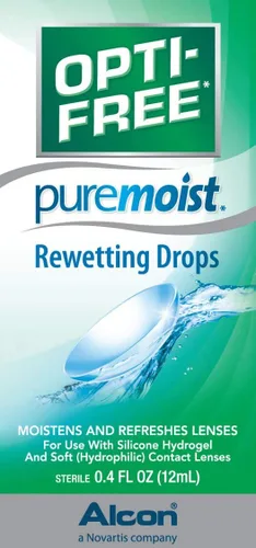 Miniatura 2 de Alcon Opti-Free PureMoist - Gotas de rehumectación (0.4 fl oz, 6 unidades)
