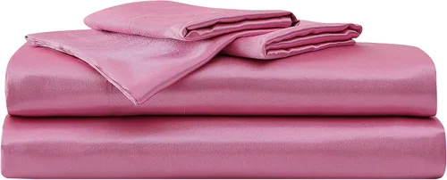 Miniatura 17 de Betsey Johnson - Sábanas de cama individual, juego de ropa de cama de satén con fundas a juego, suaves y sedosas, esenciales para dormitorio