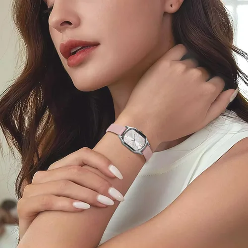 Miniatura 7 de Asan Ge Reloj de correa de cuero para mujer, elegante y elegante reloj cuadrado para mujer, reloj impermeable para mujer con diseño clásico