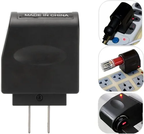 Miniatura 2 de Convertidor de alimentación de CA a CC, 110 V a 240 V CA a 12 V CC 1000 mA Adaptador de corriente para encendedor de cigarrillos de automóvil