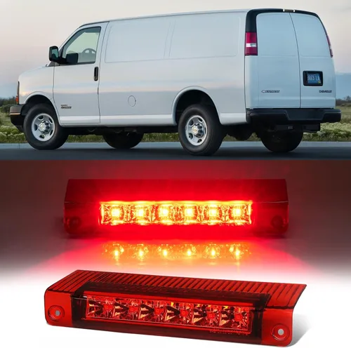 Miniatura 24 de Tercera tercera luz de freno, luz de freno LED de montaje alto para Chevy Silverado GMC Sierra 1500 2500 3500 HD Classic, lámpara de carga trasera