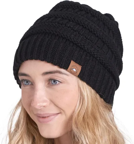 Miniatura 7 de Gorro de punto para mujer, cálido y suave, elástico, para clima frío de Tough Headwear