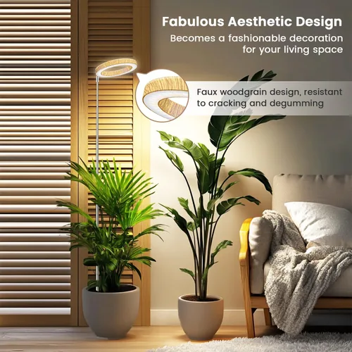 Miniatura 2 de Kullsinss Luces de Cultivo para Plantas de Interior, Luz de Crecimiento de Espectro Completo con Temporizador de 6/12/16H, 3 Modos de Color, 5 Grano