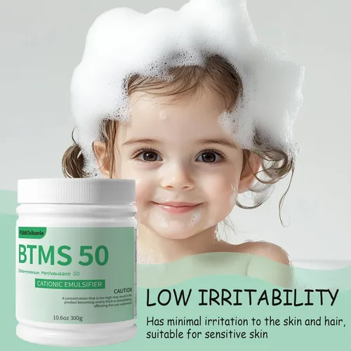 Miniatura 3 de Gránulos emulsionantes acondicionadores BTMS 50 de 10.6 onzas, 100% derivados de origen vegetal, ideal para acondicionador sin enjuague, lociones