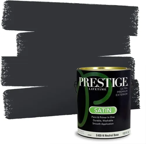 Miniatura 31 de Prestige Paints - 2 en 1, pintura base y pintura de exterior, P500-N-SW7020 SW6991-PCM