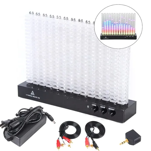 Miniatura 6 de Analizador de espectro musical,Analizador de espectro de 14 segmentos Indicación de nivel Luz de espectro musical
