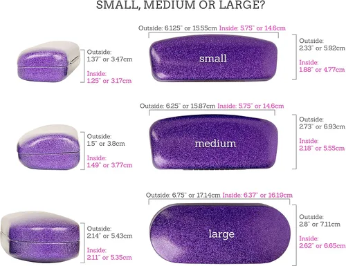 Miniatura 7 de La original e impresionante caja de gafas de concha dura, para mujer, de Spunky Soul Recubierto por un suave brillo Paño de limpieza