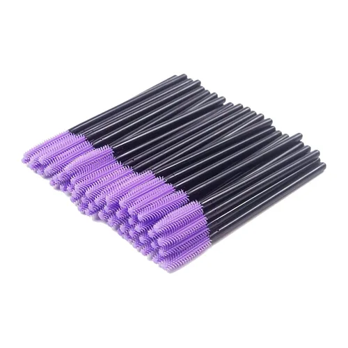 Miniatura 7 de Bihrtc - Paquete de 100 cepillos desechables de silicona para rímel de pestañas