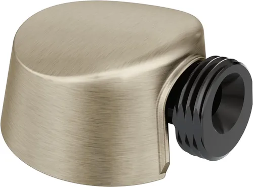 Moen Round Drop Ell - Conector de pared para manguera de ducha de mano, acabado de níquel cepillado, A725BN
