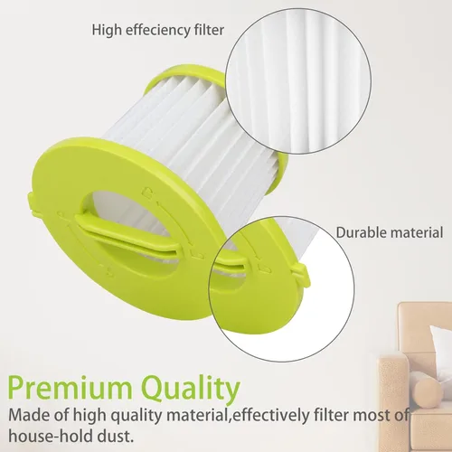 Miniatura 3 de Filtro de repuesto compatible con modelos de aspiradora de mano Ryobi ONE+ de 18 V PCL700 PCL704 PCL705 Comparar con el número de pieza A32F05N