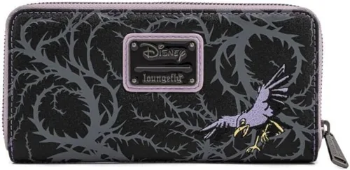 Miniatura 2 de Loungefly Disney Villains Scenes Maléfica Sleeping Beauty Zip Around Wallet, Negro -, Cartera con cremallera