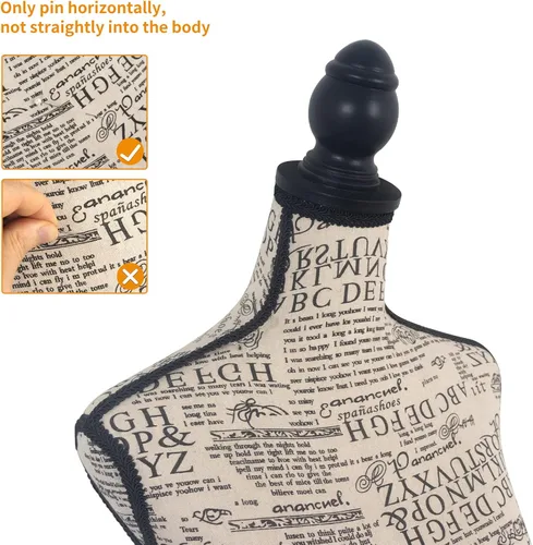 Miniatura 3 de Maniquí femenino con forma de torso y con trípode ajustable, color negro, para mostrar ropa o joyería PetGirl