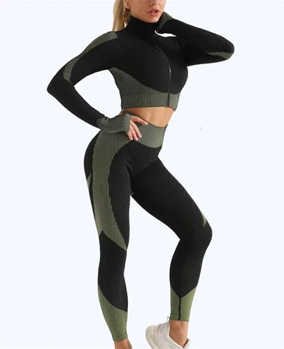 Miniatura 2 de Ropa de yoga de secado rápido de tallas grandes para mujer, ropa de fitness de manga larga, tops de ejercicio, fitness, yoga y entrenamiento