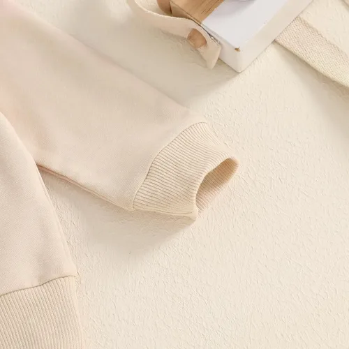 Miniatura 101 de Adobabirl Conjunto de sudadera y pantalones de Halloween para bebé, sudadera y pantalones con parche de calabaza para Halloween, otoño, ropa de bebé