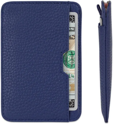 Miniatura 18 de Vaultskin CHELSEA - Cartera de piel delgada con bloqueo RFID para hombre, tarjetero minimalista con bolsillo frontal