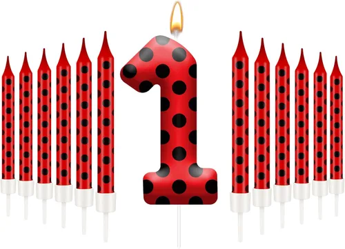 Miniatura 41 de 13 piezas de velas temáticas de coches de carreras para cumpleaños en negro y blanco con número de carrera 1 a cuadros, velas para tarta de coche