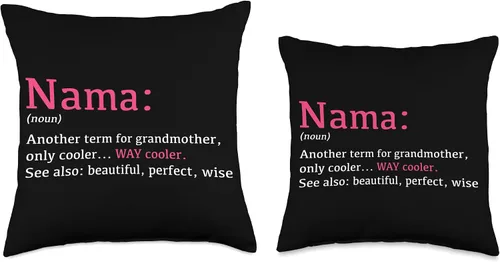 Miniatura 3 de Gifts For Nama Nama: Funny Definition Noun-Another Term Pillow, 16 x 16 pulgadas, multicolor
