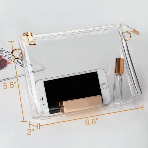 Miniatura 3 de Bolso transparente para mujer Bolso cruzado aprobado por estadios, bolsa pequeña para estadios para conciertos y eventos deportivos