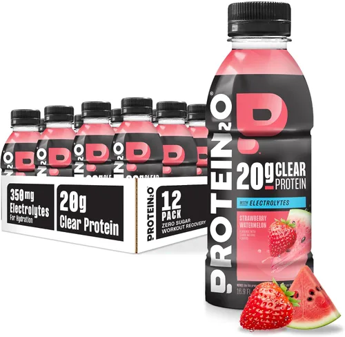 Miniatura 12 de Protein2o - Bebida proteínica con electrolitos, 12 botellas de 17 onzas fluidas cada una (peso neto), total de 203 onzas fluidas