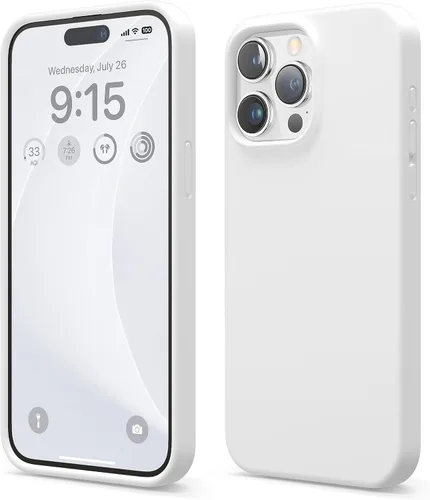 Miniatura 37 de elago Funda compatible con iPhone 15 Pro Max, de silicona líquida, funda protectora de cuerpo completo, a prueba de golpes, funda delgada