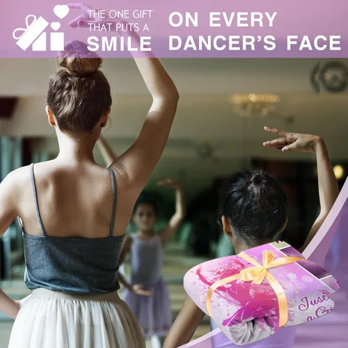 Miniatura 2 de Mantas de baile para niñas adolescentes y mujeres - Regalos de recital rosa, mantas de 50"x60" para bailarina, profesora, amante
