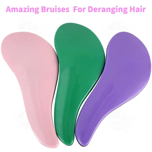 Miniatura 2 de 79STYLE 3 cepillos desenredantes para el cabello, sin enredos, para niños, sin nudos, sin dolor, desenredante para cabello fino y rizado