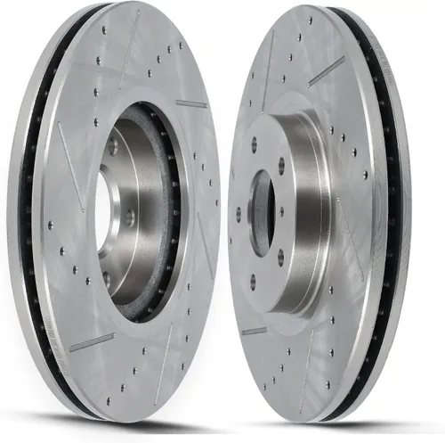 Miniatura 23 de SCITOO Rear Brake Rotors For Honda For CR-V 2002-2004 Drilled & Slotted Disc Brakes Rotors Replacement:31304