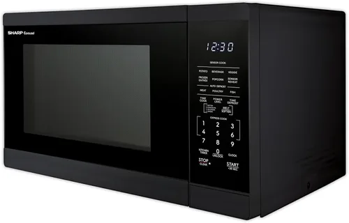 Miniatura 9 de SHARP Horno microondas para encimera con plato giratorio extraíble de 12.4 pulgadas, 1100 vatios, 1.4 pies cúbicos, color negro