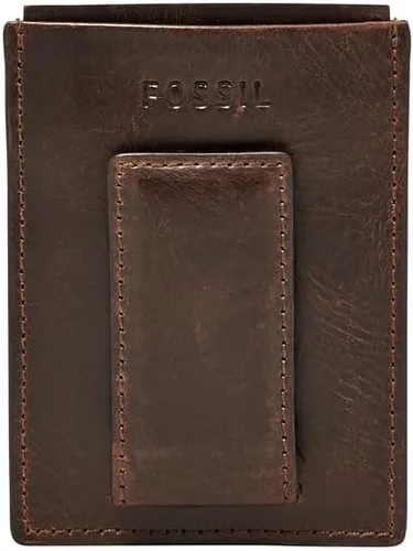 Miniatura 9 de Fossil Funda magnética minimalista de cuero para hombre con clip para dinero bolsillo frontal cartera para hombres