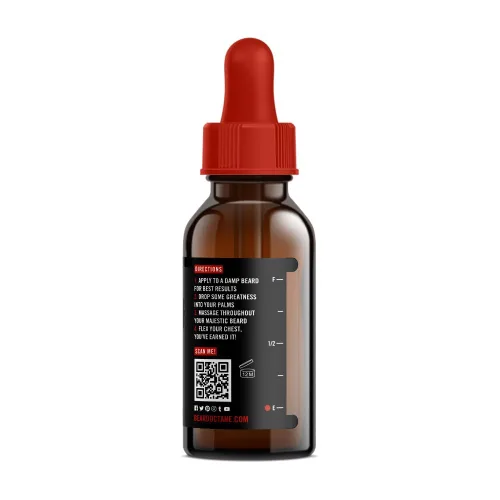 Miniatura 3 de Beard Octane Aceite para barba para hombres – Inicio en frío (menta, árbol de té, eucalipto) – Suaviza y acondiciona las barbas secas con argán