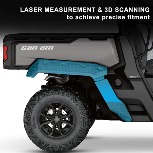 Miniatura 3 de KIWI MASTER Extensiones de guardabarros para 2016-2026 Can Am Defender (no HD11), accesorios extendidos para aletas de barro 715006821 715002424
