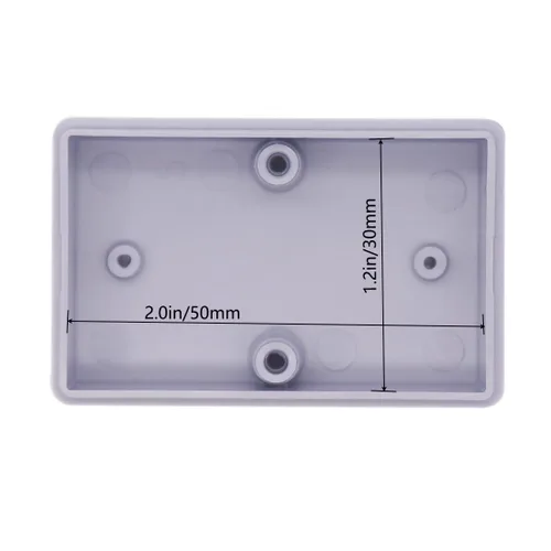 Miniatura 6 de Zulkit 12 cajas de proyecto de plástico ABS para proyectos eléctricos, caja de conexiones pequeña, color blanco, 2.17 x 1.28 x 0.79 pulgadas