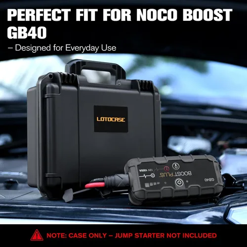 Miniatura 3 de Funda para NOCO Boost GB40 y GB20 – Funda de transporte rígida impermeable con espuma precortada personalizada, caja de viaje protectora a prueba