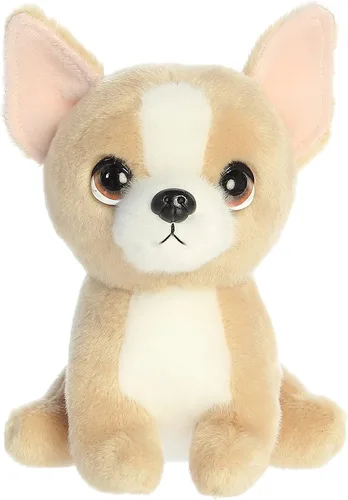 Aurora® Expressive Petites™ Somi Corgi™ - Animal de peluche - Conexión emocional - Compañeros amorosos - Marrón 7 pulgadas