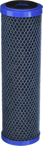 Pentair Pentek CFB-Plus10 Filtro de agua de carbono, 10 pulgadas, cartucho de repuesto de bloque de carbono moldeado modificado de fibra de carbono,