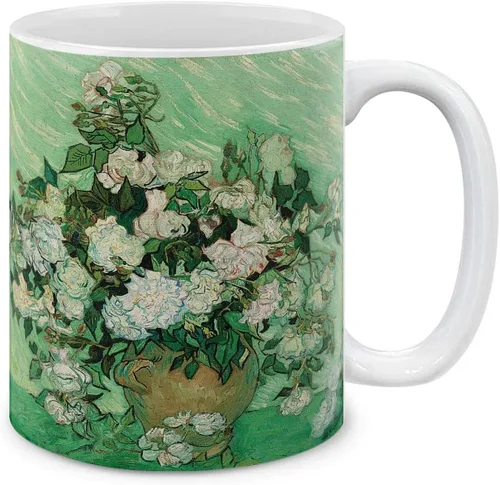 Miniatura 10 de MUGBREW Classic Art - Taza de café de cerámica de almendra Vincent Van Gogh, 11 onzas