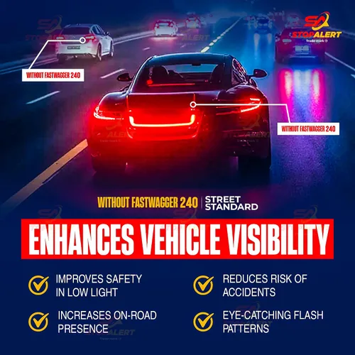 Miniatura 6 de WigWagger señal oscilante electrónica alternante, con 72 destellos de LED, relé de emergencia para policía, ambulancia, controlador universal de LED